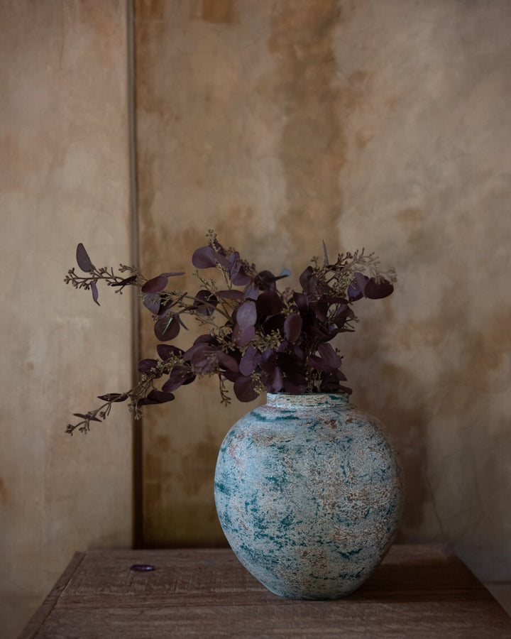 Jade Vase, handmade terracotta