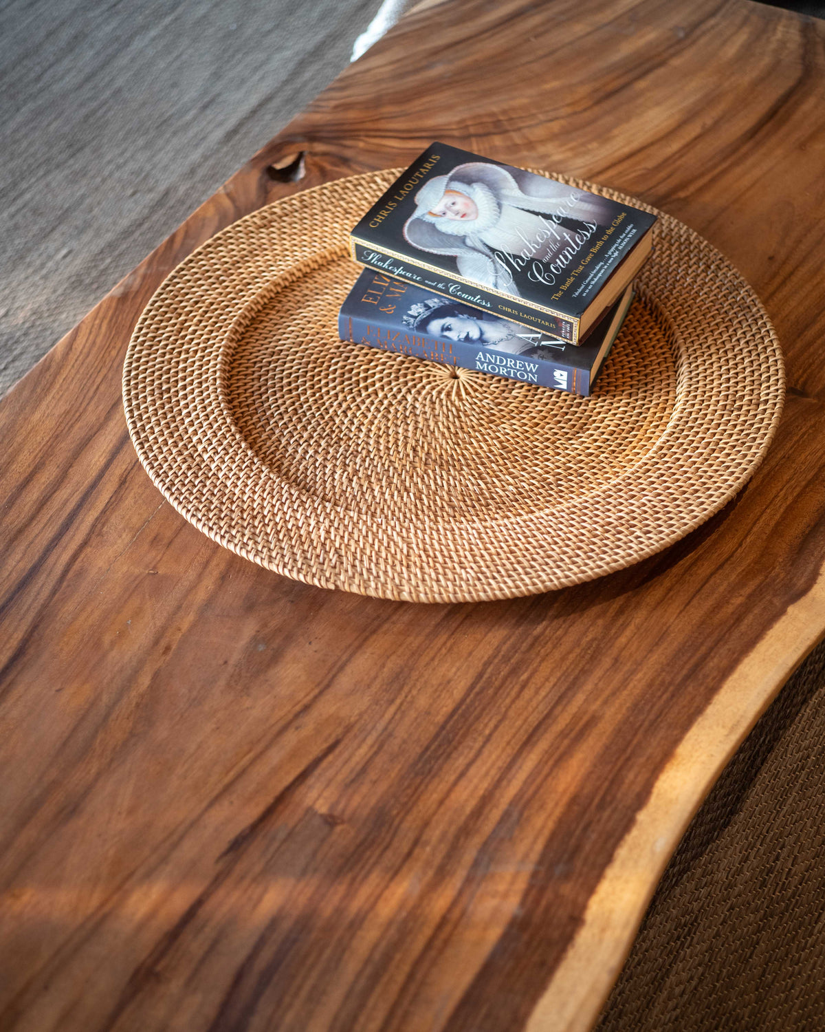 Talise Rattan Wall Decor in Natural, woven by hand