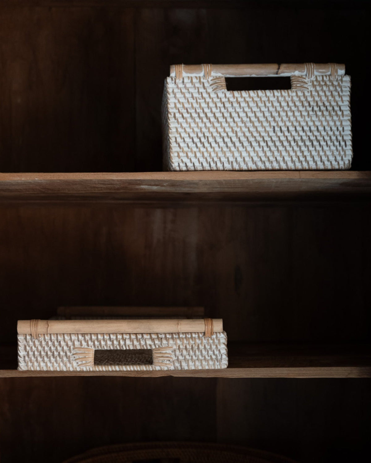 Masoni Storage Tray, handwoven rattan