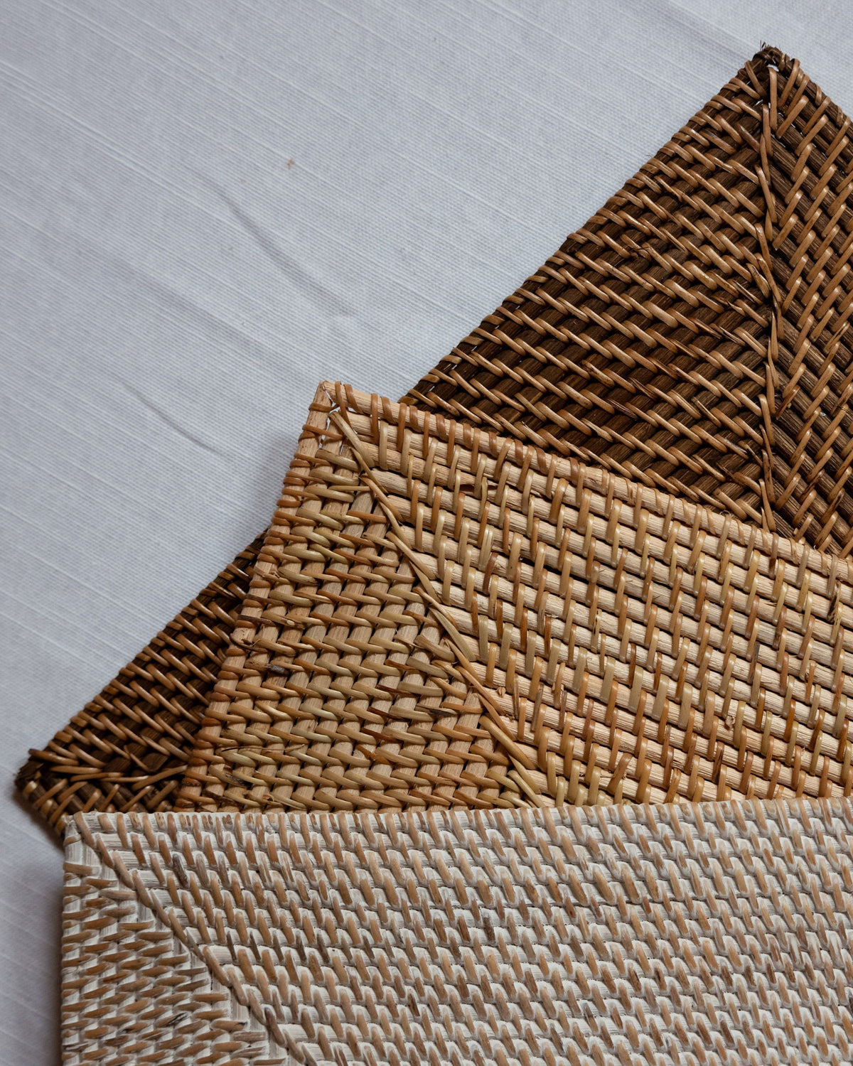 Talise Rectangle Placemat Set of 2, handwoven rattan