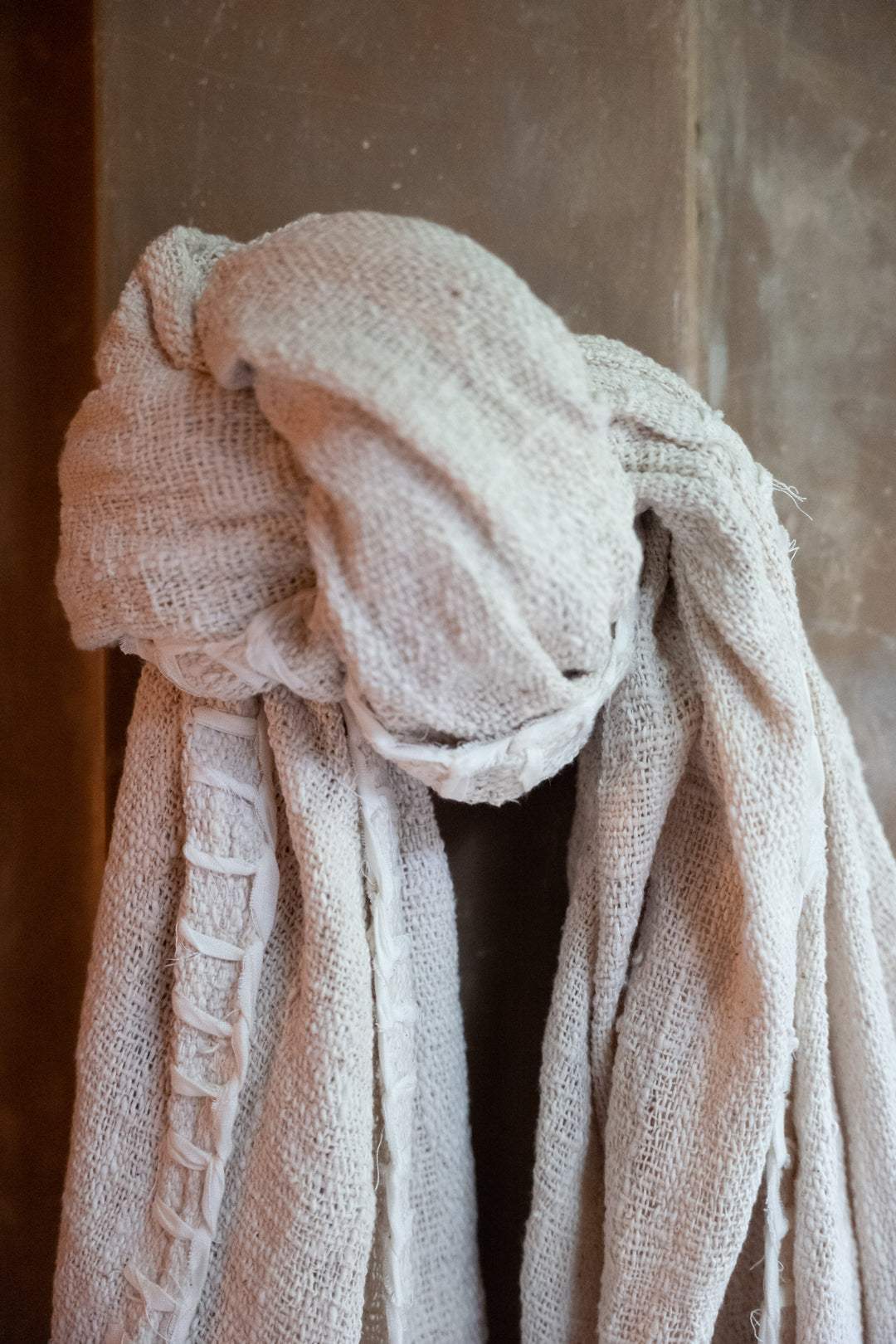 Raw Cotton Hand Woven Throw