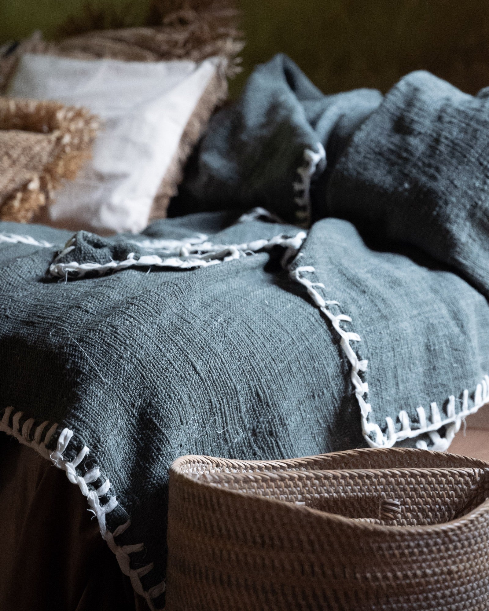 heavy cotton tapestry blanket