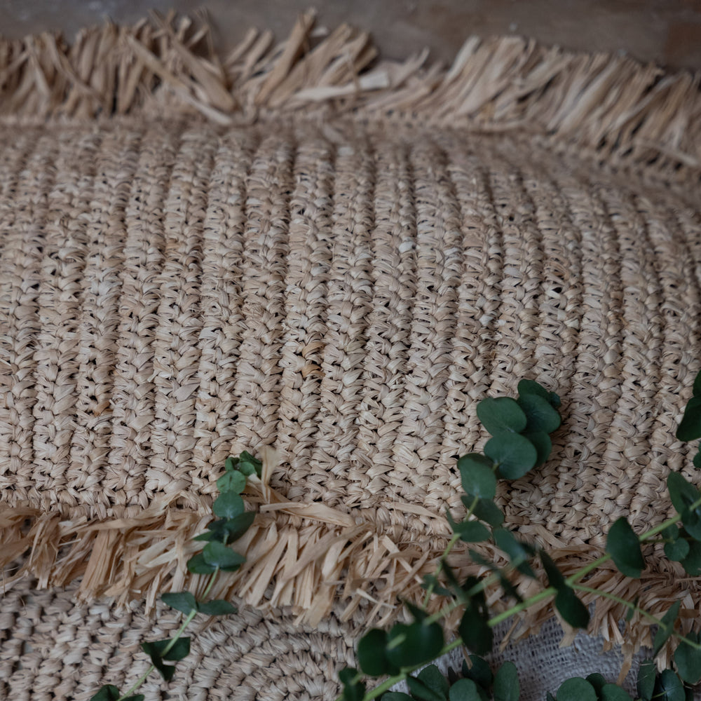 Raffia Cushion Cover