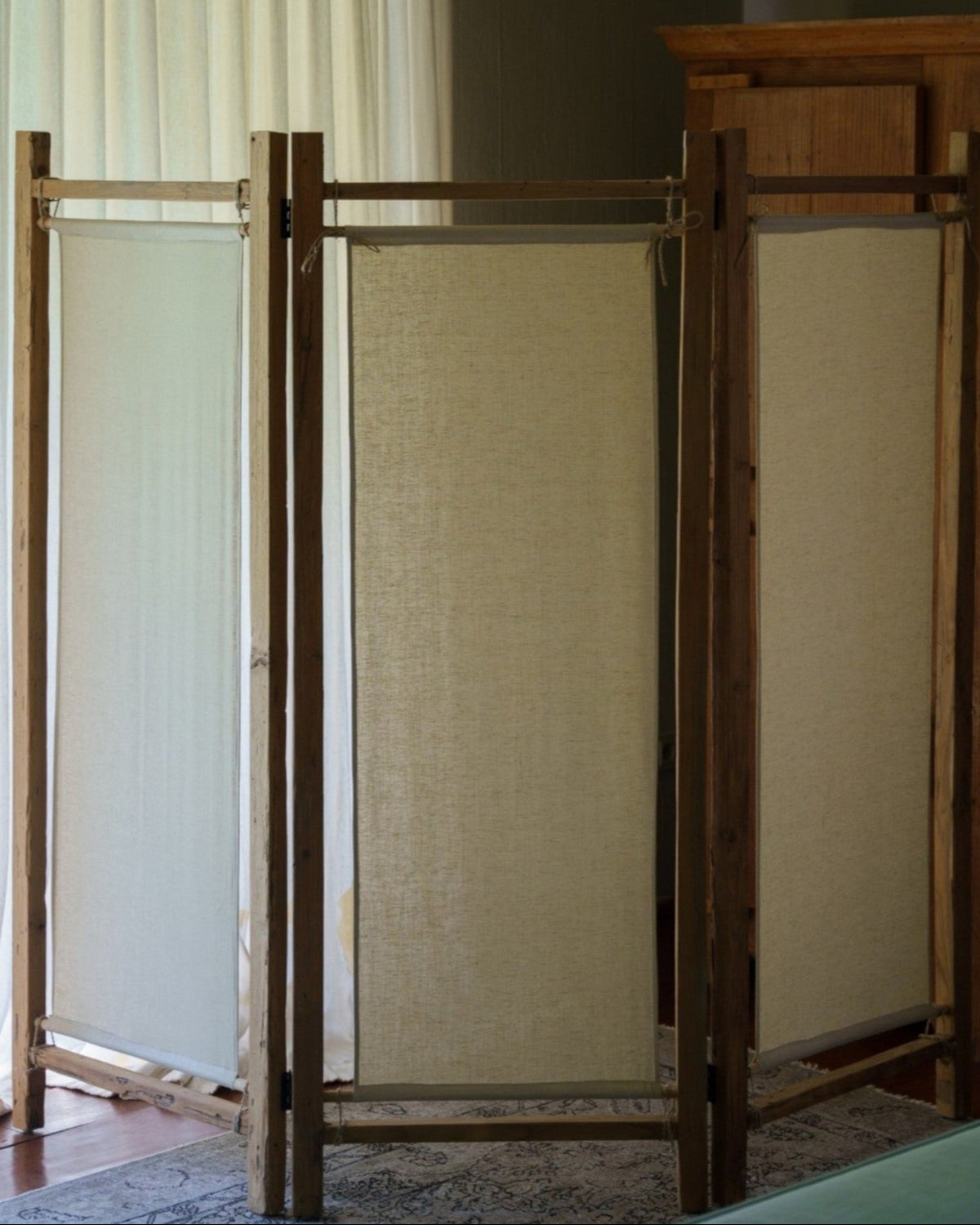 Reclaimed Teak Room Divider, made by hand in Java