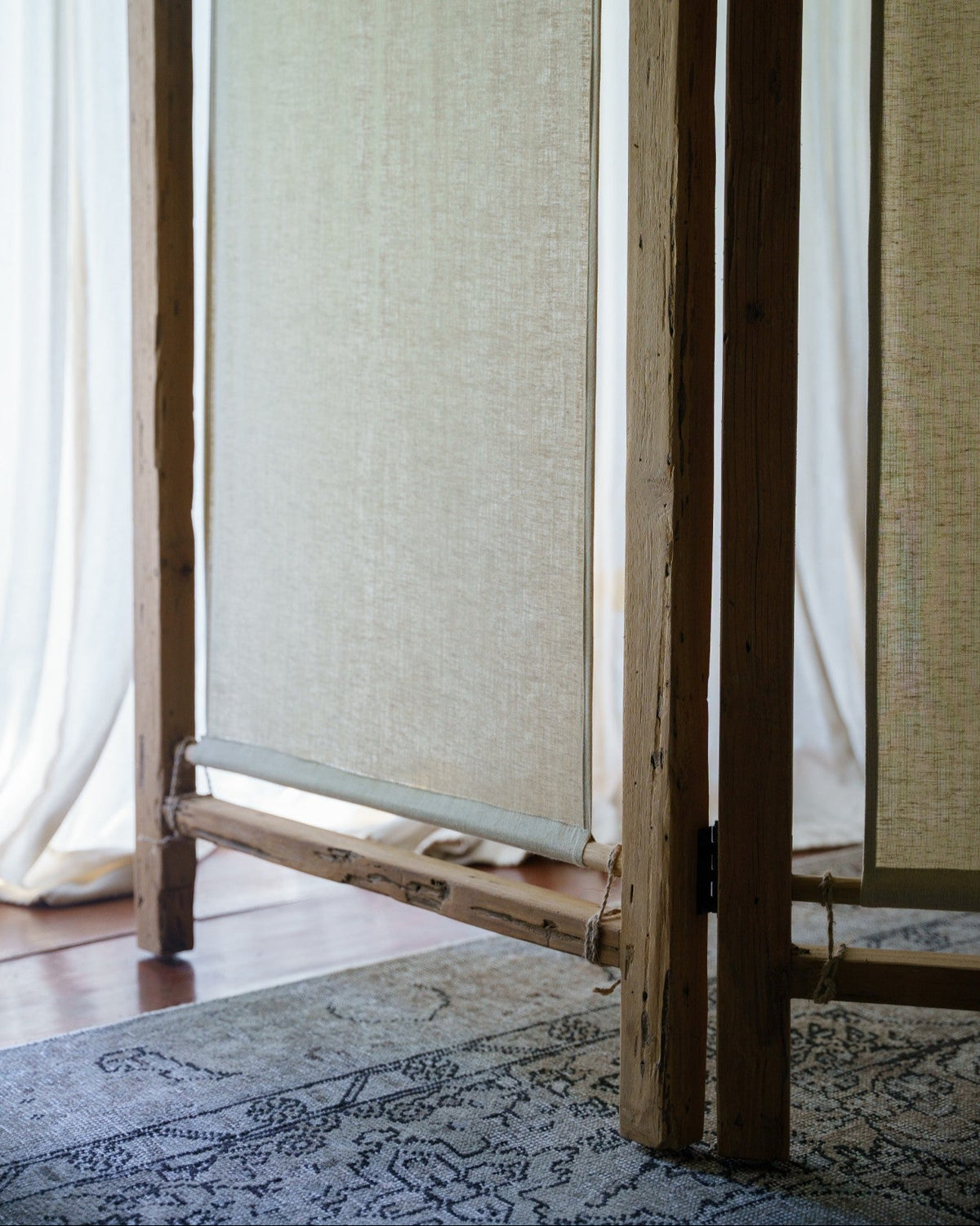Reclaimed Teak Room Divider, made by hand in Java