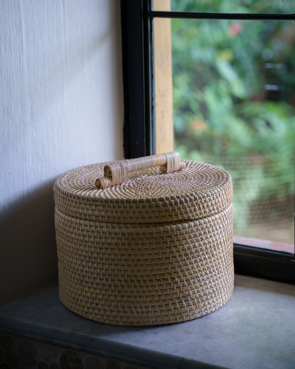 Masoni Storage Basket, handwoven rattan