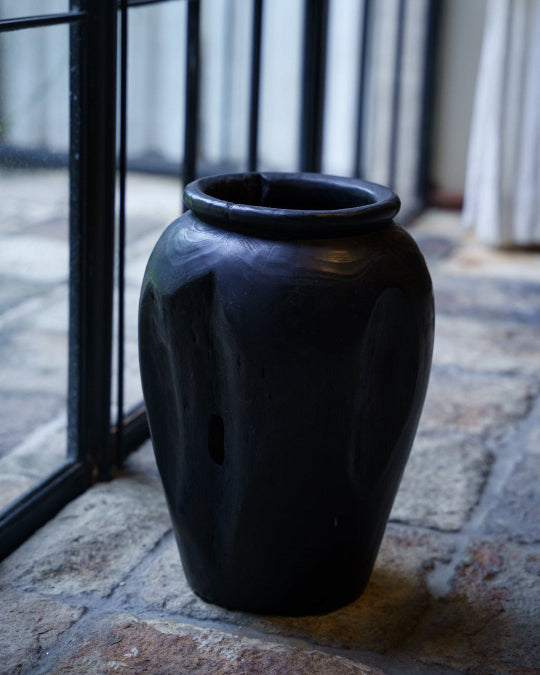 Teak Root Vase, made by hand in Java